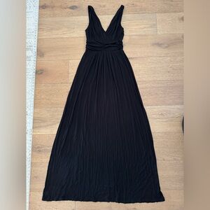 LOFT Black Sleeveless Maxi Dress- XS Tall